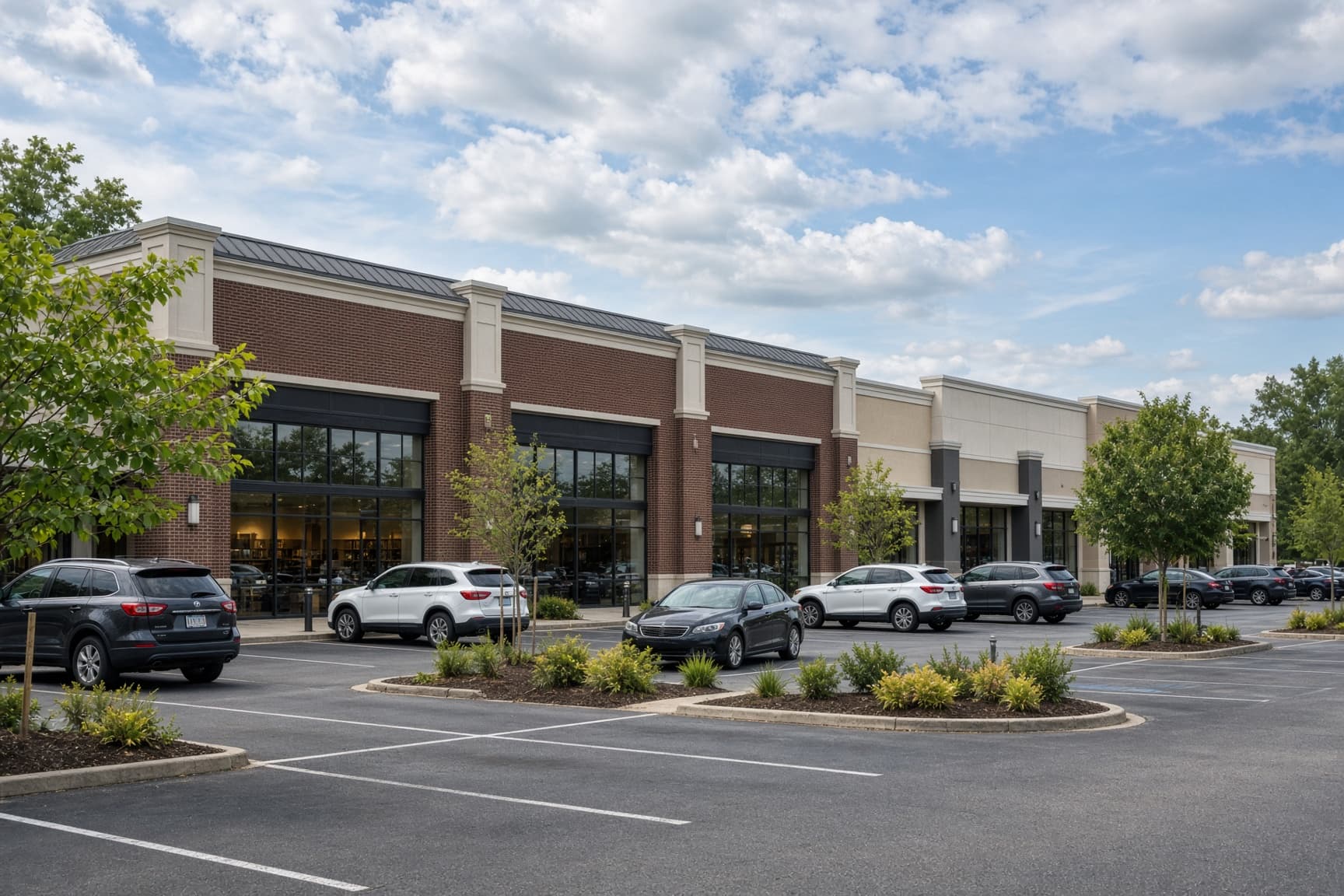 Illustrative multi-tenant commercial building used with a Deal Lab occupancy example.